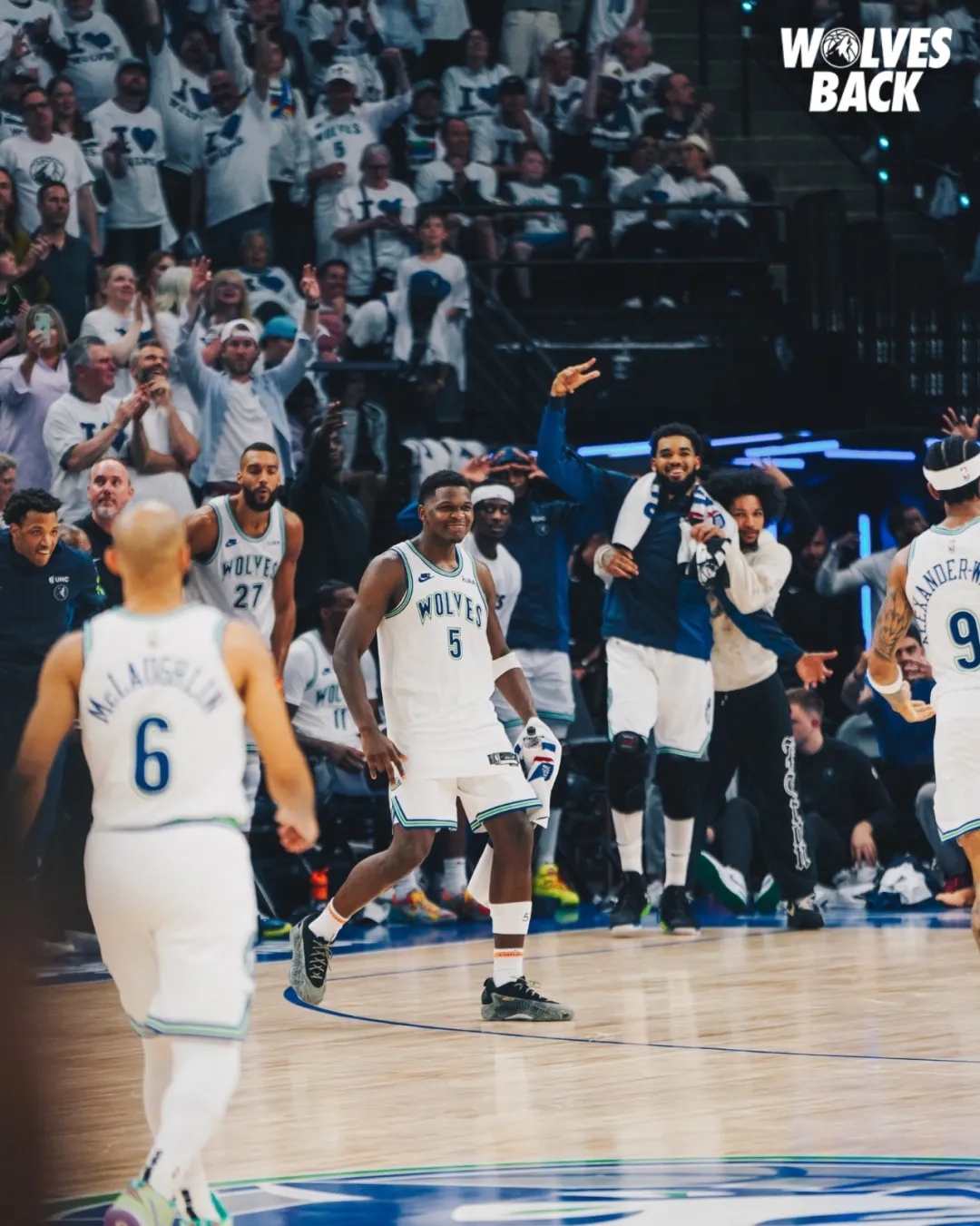 西部半决赛森林狼45分大胜掘金 将进入抢七大战