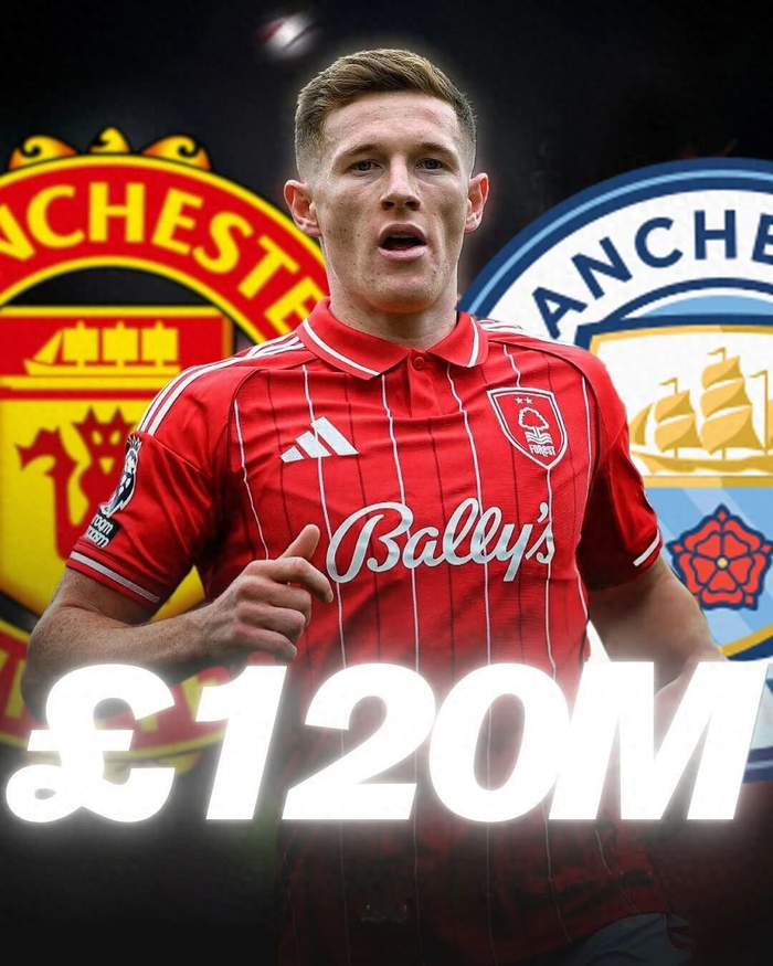 曼联曼城争夺诺丁汉森林国脚安德森 1.2亿英镑成